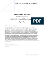 IandF CA11 201204 Examiners' Report