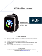 Smart Watch User Manual: Please Read The Manual Before Use
