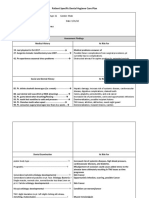 Patient Specific Dental Hygiene Care Plan