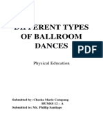 Different Types of Ballroom Dances: Physical Education
