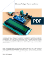 Arduino Wattmeter - Measure Voltage, Current and Power Consumption