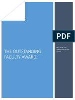 The Outstanding Faculty Award