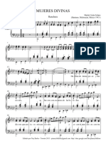 Mujeres Divinas Partitura y Letra Oficial PDF