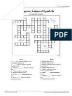 004 Philippine Symbols Crossword Puzzle