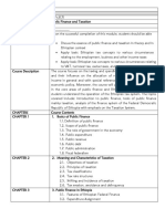 Public Finance Course Outline 2