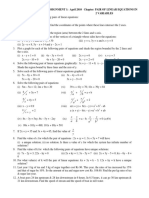 CBSE Class 10 Maths Worksheet