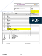 Concrete Pour Card - Checklist For Site Work - Rev. 7. Dtd. 24.08.17