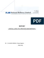 (Initial Line Up & Process Description) : BY: M. SALEEM CHOHAN (Trainee Engineer) NRL# 11542