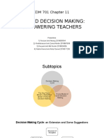 EDM 701 - Chapter 11 - Shared Decision Making