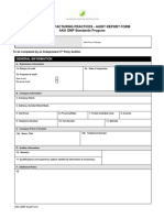 Aka GMP Audit Form