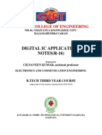 Digital Ic Applications NOTES (R-16) : Giet College of Engineering