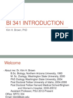 Bi 341 Chapter 1 The Genetic Code of Genes and Genomes & Introduction - KB