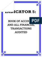 Indicator 5:: Book of Account and All Financial Transactions Audited