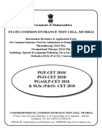 Final PGP PGO PGASLP - MSC - PO CET 2018 Information Brochure 1