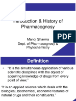 History Scope and Sources of Pharmacognosy