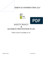 Grace Management & Construction, LLC Accident Prevention Plan