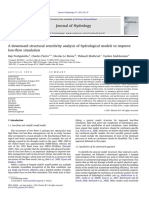 A Downward Structural Sensitivity Analysis of Hydrological Models To Improve Low Flow Simulation