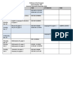 Pathways School Gurgaon Exam Schedule - DP2 Semester Summative November 2018 Date Morning Time Afternoon Time