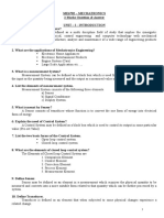 Mechatronics - 2 Marks