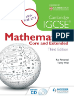 Cambridge IGCSE Mathematics Core and Extended 3ed