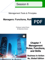 Session 6: Managers: Functions, Roles & Skills
