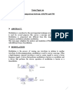 Comparison Between AM, PM and FM: Term Paper On