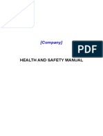 (Company) : Health and Safety Manual
