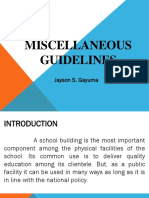 Miscellaneous Guidelines: Jayson S. Gayuma