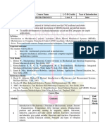 Course Code Course Name L-T-P-Credits Year of Introduction ME407 Mechatronics 3-0-0-3 2016 Prerequisite: Nil Course Objectives