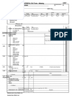 Ante Mortem (Yellow) INTERPOL DVI Form - Missing Person