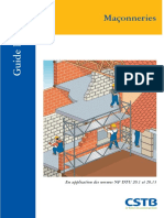 Guide Pratique. Maçonneries. en Application Des Normes NF DTU 20.1 Et 20.13 PDF