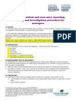 f.09 Accident, Incident and Near Miss Reporting, Recording and Investigation