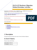 Hardware - Migration - Replication+Method+Downtime+Activities