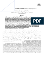 Genetic Variability On Dolichos Lablab