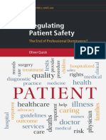 (Cambridge Bioethics and Law) Oliver Quick - Regulating Patient Safety - The End of Professional Dominance - Cambridge University Press (2017)