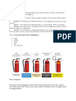 Different Classes of Fires: Water Extinguisher