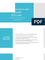 Basic Electronics and Circuits Ele 1201