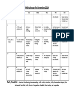 Schedule For Inspection Nov 19