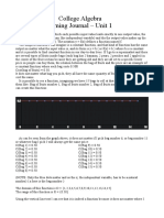 Learning Journal - Functions