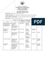 Department of Education: Project Work Plan