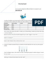 Acid and Alkalis Worksheet