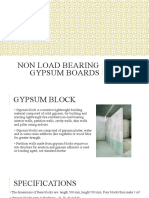 Non Load Bearing Gypsum Boards