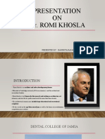 Presentation ON Ar. Romi Khosla: Presented By: Harshita Rana