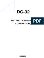 Daihatsu DC-32 Instruction Manual (Operation)