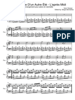 Comptine D'un Autre Été - L'après Midi: Arrangement Pour Piano Et Clarinette