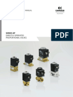 Series Ap Directly Operated Proportional Valves: Use and Maintenance Manual