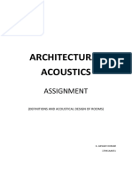 Architectural Acoustics Assignment - 6