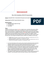 Digital Assignment-09: Title: PSPICE Simulation of MOSFET Characteristics