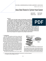 Development of Stainless Steel Sheets For Cylinder Head Gasket