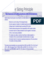 Cable Sizing Principle